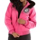 Pelle Pelle Ladies Hooded Pink Crest Jacket Pelle Pelle Ladies Hooded Pink Crest Jacket
