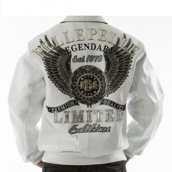 Pelle Pelle Legendary White Leather Jacket Pelle Pelle Legendary White Leather Jacket