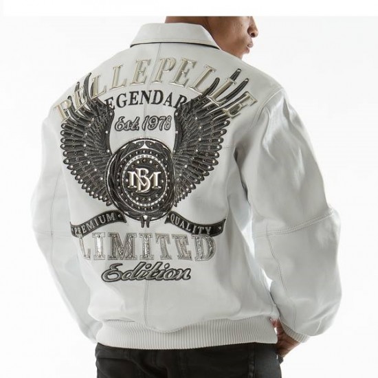 Pelle Pelle Legendary White Leather Jacket Pelle Pelle Legendary White Leather Jacket