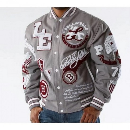 Pelle Pelle Limited Edition Grey Wool Jacket Pelle Pelle Limited Edition Grey Wool Jacket