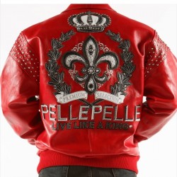 Pelle Pelle Live Like A King Red Leather Jacket