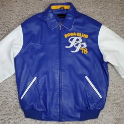 Pelle Pelle Marc Buchanan Blue Leather Jacket