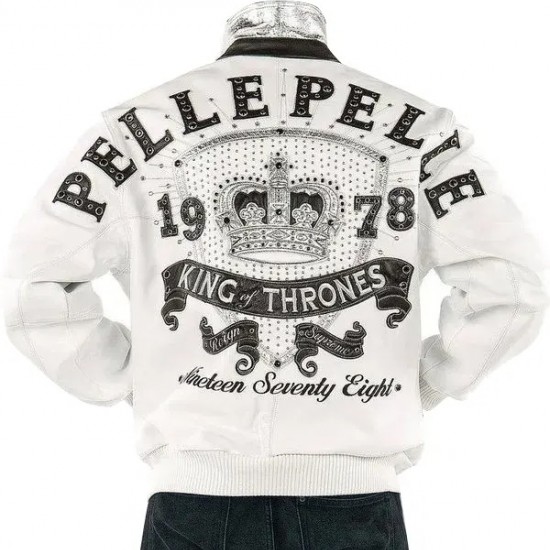 Pelle Pelle Men King Of Thrones Studs Jacket