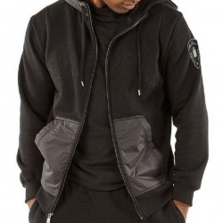 Pelle Pelle Mens 1978 Black Hooded Jacket