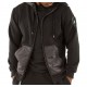 Pelle Pelle Mens 1978 Black Hooded Jacket Pelle Pelle Mens 1978 Black Hooded Jacket