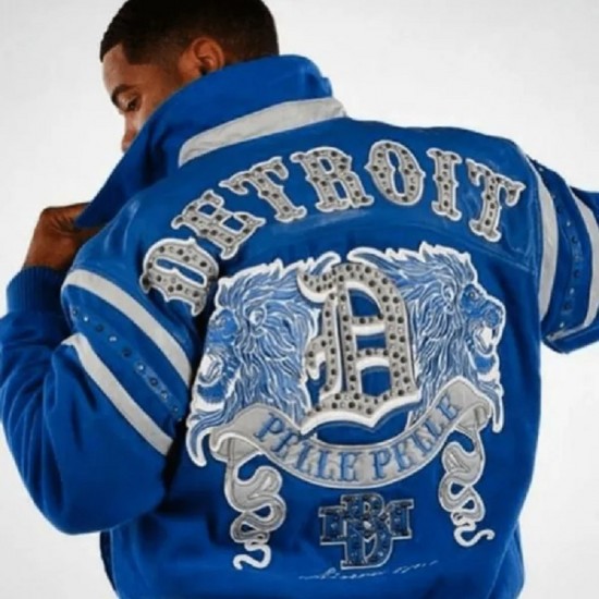 Pelle Pelle Mens Detroit City Tribute Jacket Pelle Pelle Mens Detroit City Tribute Jacket