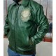 Pelle Pelle Mens Eye On The Prize Green Leather Jacket