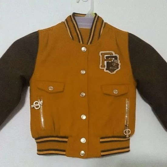 Pelle Pelle Mustard Varsity Jacket Pelle Pelle Mustard Varsity Jacket
