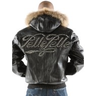 Pelle Pelle New Black Hooded Script Jacket