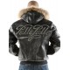 Pelle Pelle New Black Hooded Script Jacket Pelle Pelle New Black Hooded Script Jacket