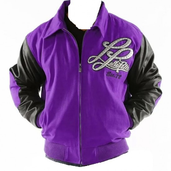 Pelle Pelle Notorious Purple Varsity Jacket Pelle Pelle Notorious Purple Varsity Jacket