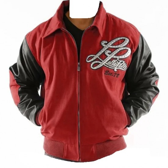 Pelle Pelle Notorious Red Varsity Jacket Pelle Pelle Notorious Red Varsity Jacket