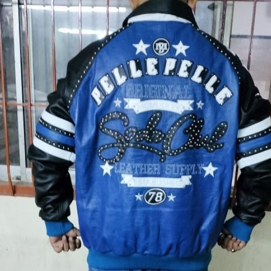 Pelle Pelle P 1978 Blue Leather Jacket Pelle Pelle P 1978 Blue Leather Jacket