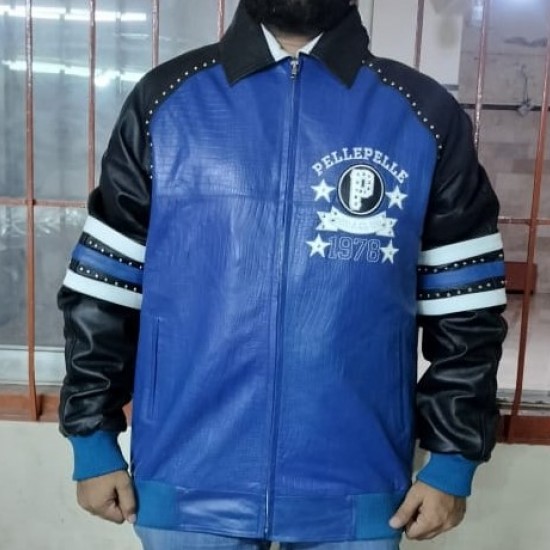 Pelle Pelle P 1978 Blue Leather Jacket Pelle Pelle P 1978 Blue Leather Jacket