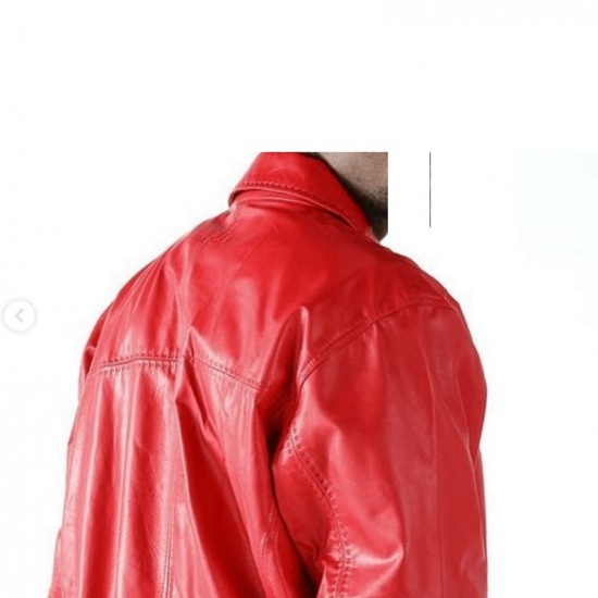 Pelle Pelle Pick Stitch Blouson Red Jacket Pelle Pelle Pick Stitch Blouson Red Jacket