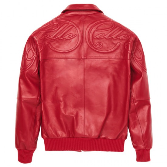 Pelle Pelle Plush Puff Red Leather Jacket