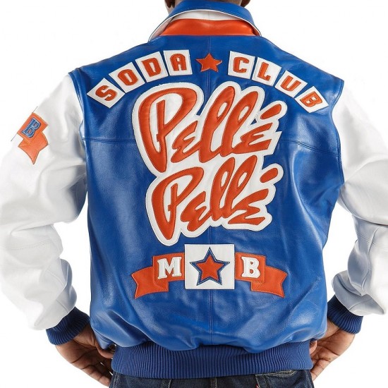 Pelle Pelle Soda Club Blue Leather Jacket Pelle Pelle Soda Club Blue Leather Jacket