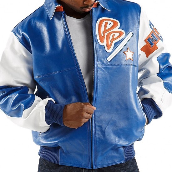 Pelle Pelle Soda Club Blue Leather Jacket Pelle Pelle Soda Club Blue Leather Jacket