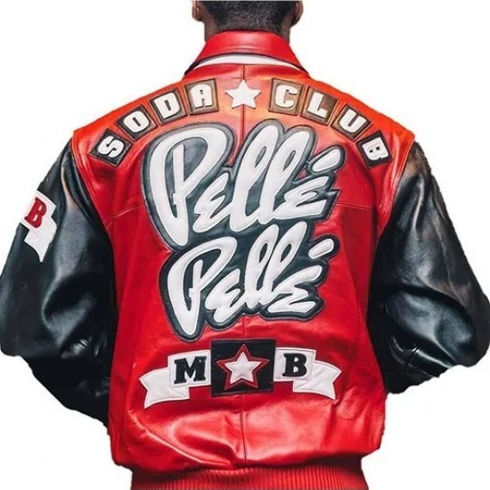 Pelle Pelle Soda Club Red And Black Jacket Pelle Pelle Soda Club Red And Black Jacket