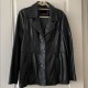 Pelle Pelle Unisex Black Leather Blazer Pelle Pelle Unisex Black Leather Blazer