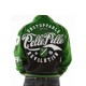 Pelle Pelle Unstoppable Revolution Green Varsity Jacket Pelle Pelle Unstoppable Revolution Green Varsity Jacket