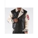 Pelle Pelle Varsity Biker Blackivory Plush Jacket Pelle Pelle Varsity Biker Blackivory Plush Jacket
