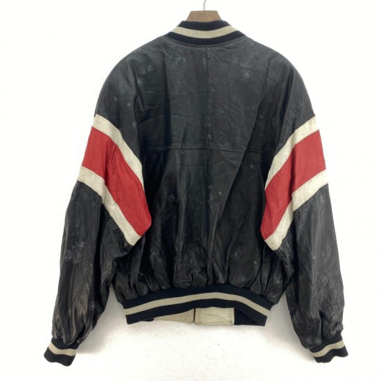 Pelle Pelle Vintage Marc Buchanan Black Full Zip Jacket Pelle Pelle Vintage Marc Buchanan Black Full Zip Jacket