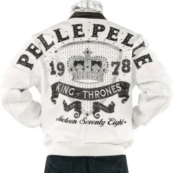 Pelle Pelle White Queen 1978 White Leather Jacket