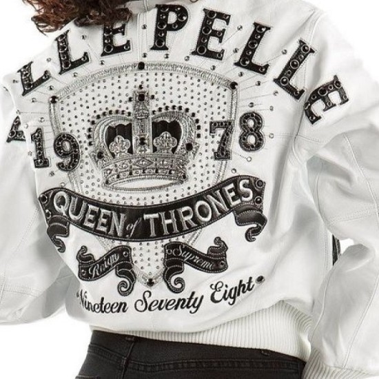 Pelle Pelle White Queen 1978 White Leather Jacket