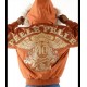 Pelle Pelle Womens Vintage Marc Buchanan Brown Hooded Jacket Pelle Pelle Womens Vintage Marc Buchanan Brown Hooded Jacket