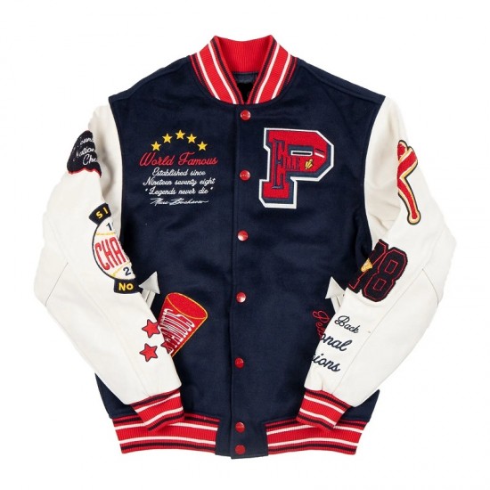 Pelle Pelle World Famous Navy Blue Jacket Pelle Pelle World Famous Navy Blue Jacket