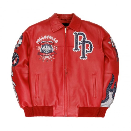Pelle Pelle World Famous Red Leather Jacket Pelle Pelle World Famous Red Leather Jacket