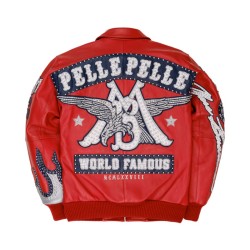 Pelle Pelle World Famous Red Leather Jacket