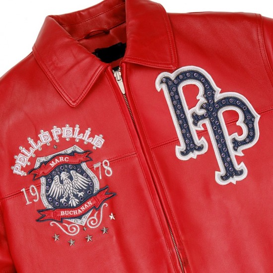 Pelle Pelle World Famous Red Leather Jacket Pelle Pelle World Famous Red Leather Jacket