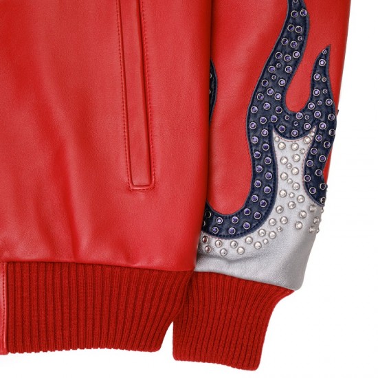 Pelle Pelle World Famous Red Leather Jacket Pelle Pelle World Famous Red Leather Jacket