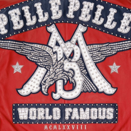 Pelle Pelle World Famous Red Leather Jacket Pelle Pelle World Famous Red Leather Jacket