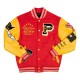 Pelle Pelle World Famous Red Wool and Leather Varsity Jacket Pelle Pelle World Famous Red Wool and Leather Varsity Jacket