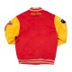 Pelle Pelle World Famous Red Wool and Leather Varsity Jacket Pelle Pelle World Famous Red Wool and Leather Varsity Jacket