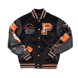 Pelle Pelle World Famous Wool and Leather Varsity Jacket