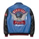 Pelle Pelle World Tour Royal and Black Leather Jacket Pelle Pelle World Tour Royal and Black Leather Jacket