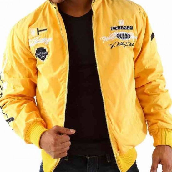 Pelle Pelle Yellow World Renowned Heritage Sport Jacket Pelle Pelle Yellow World Renowned Heritage Sport Jacket