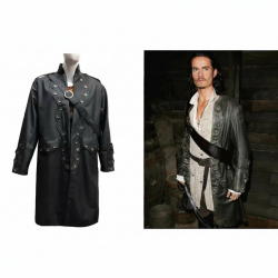 Pirates of the Caribbean 5 Will Turner Leather Coat