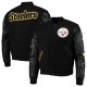 Pittsburgh Steelers Logo Black Letterman Jacket Pittsburgh Steelers Logo Black Letterman Jacket