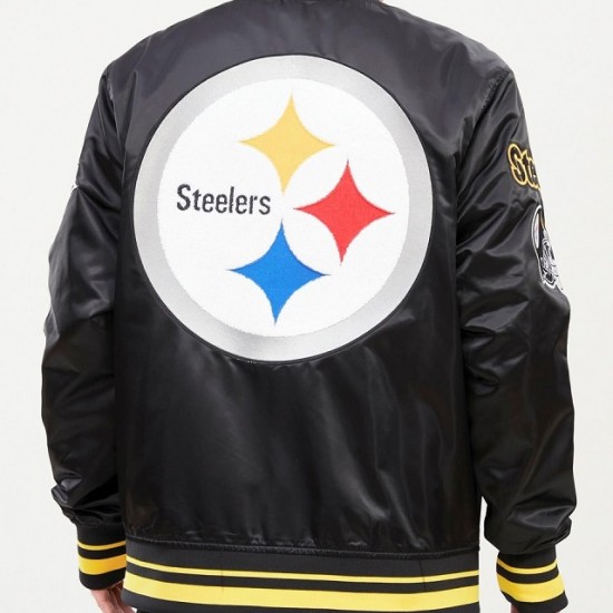 Pittsburgh Steelers Mash Up Satin Jacket Pittsburgh Steelers Mash Up Satin Jacket