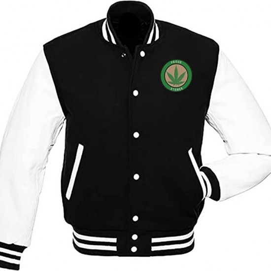 Pot Leaf Weed Cannabis Rastafarian High Times Black Varsity Jacket Pot Leaf Weed Cannabis Rastafarian High Times Black Varsity Jacket