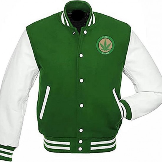 Pot Leaf Weed Cannabis Rastafarian High Times Green Varsity Jacket Pot Leaf Weed Cannabis Rastafarian High Times Green Varsity Jacket
