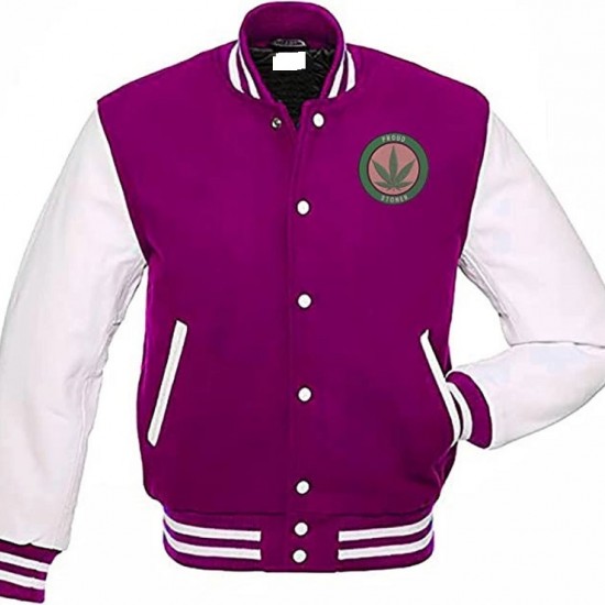 Pot Leaf Weed Cannabis Rastafarian High Times Purple Varsity Jacket Pot Leaf Weed Cannabis Rastafarian High Times Purple Varsity Jacket