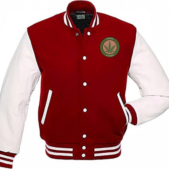 Pot Leaf Weed Cannabis Rastafarian High Times Red Varsity Jacket Pot Leaf Weed Cannabis Rastafarian High Times Red Varsity Jacket