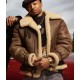 Power Book III Malcolm M. Mays Shearling Bomber Brown Leather Jacket Power Book III Malcolm M. Mays Shearling Bomber Brown Leather Jacket