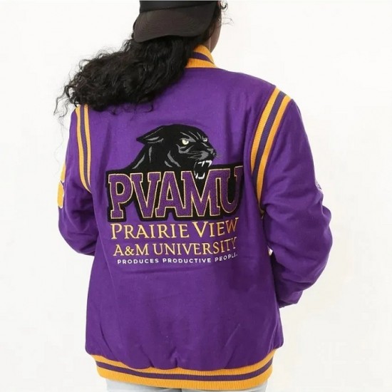 Prairie View A&M University Unisex Varsity Jacket Prairie View A&M University Unisex Varsity Jacket